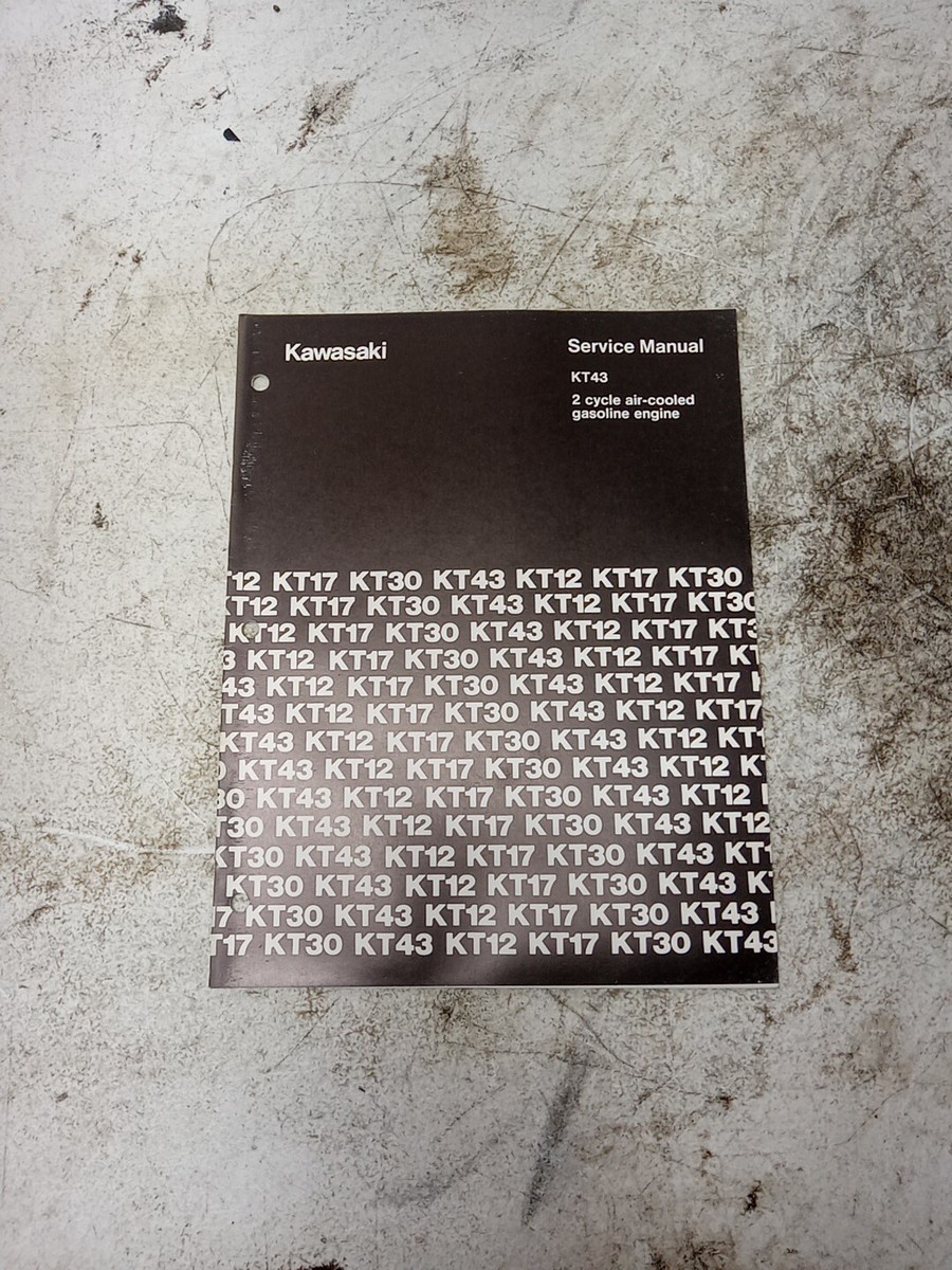 Kawasaki KT43 2-Stroke Air Cooled Gas Engine Service Manual 99969