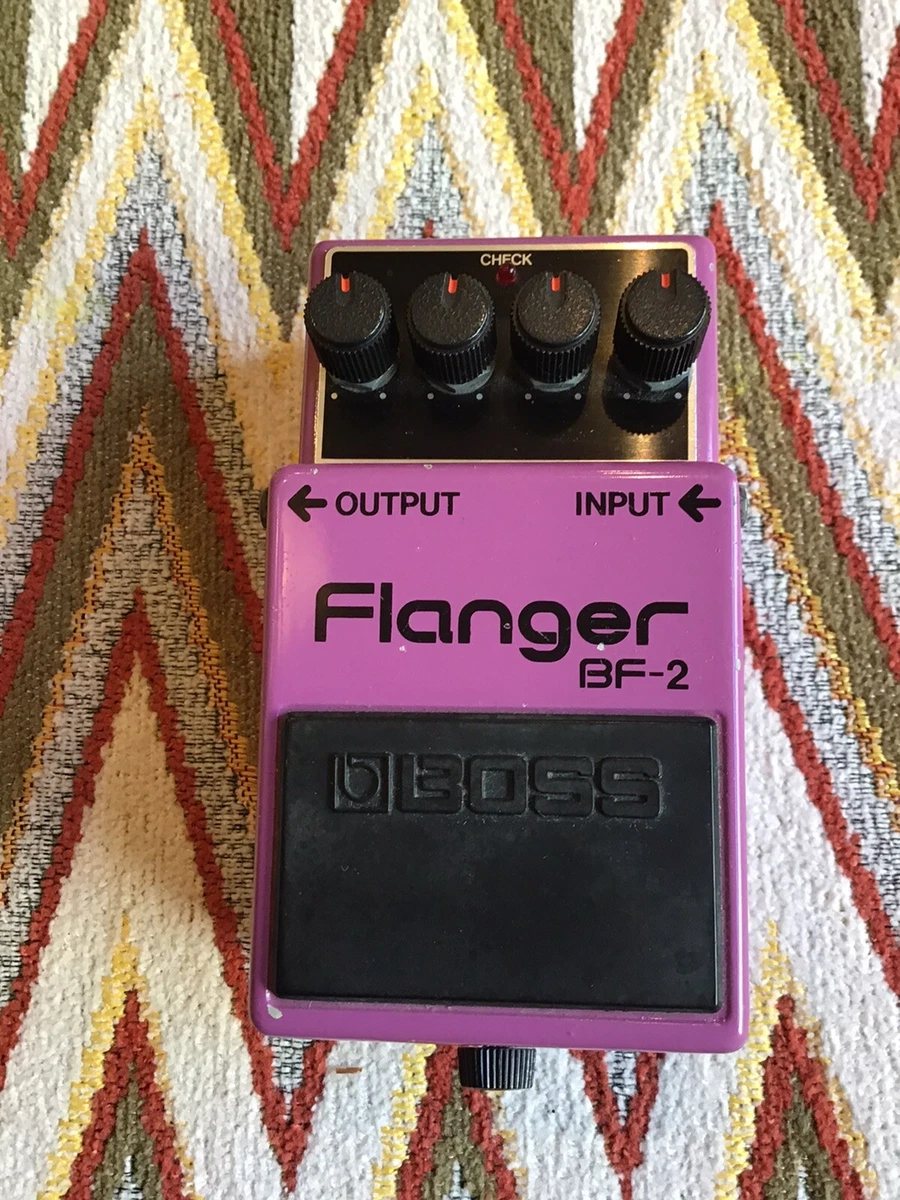 Boss BF-2, Flanger, Black Label Made in Japan, Vintage Guitar Pedal