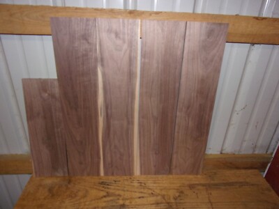 5 PC RECLAIMED WALNUT LUMBER WOOD KILN DRIED BOARDS LOT 1835V  1/2'' THICK