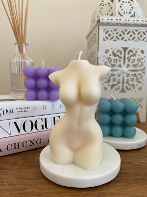 Cream Ivory Female Lady Body Candle | Woman | Vegan Sojawachs | Duftkerze
