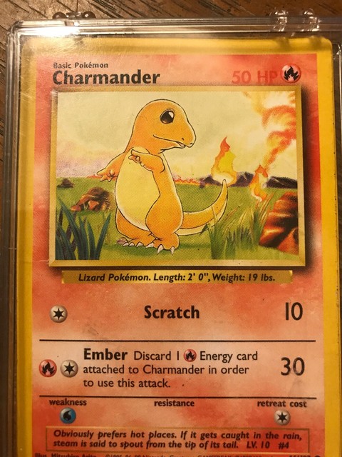Very Rare Original 1995 Charmander Pokemon Card 46 102 2 EBay