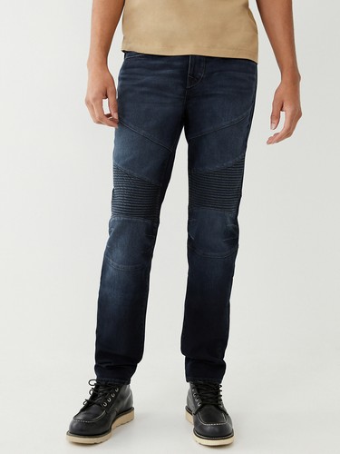 True Religion Men's Rocco Moto Relaxed 