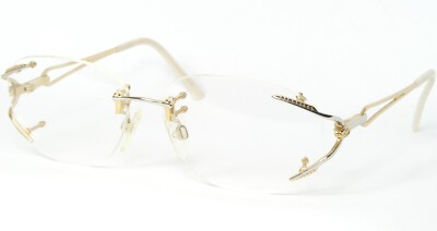Vintage Leonardo D 22ct. LD332 20A PALLADIUM / GOLD EYEGLASSES 55-13-132 Germany