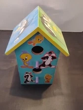 Homemade Hand-painted Sylvester And Tweety Birdhouse