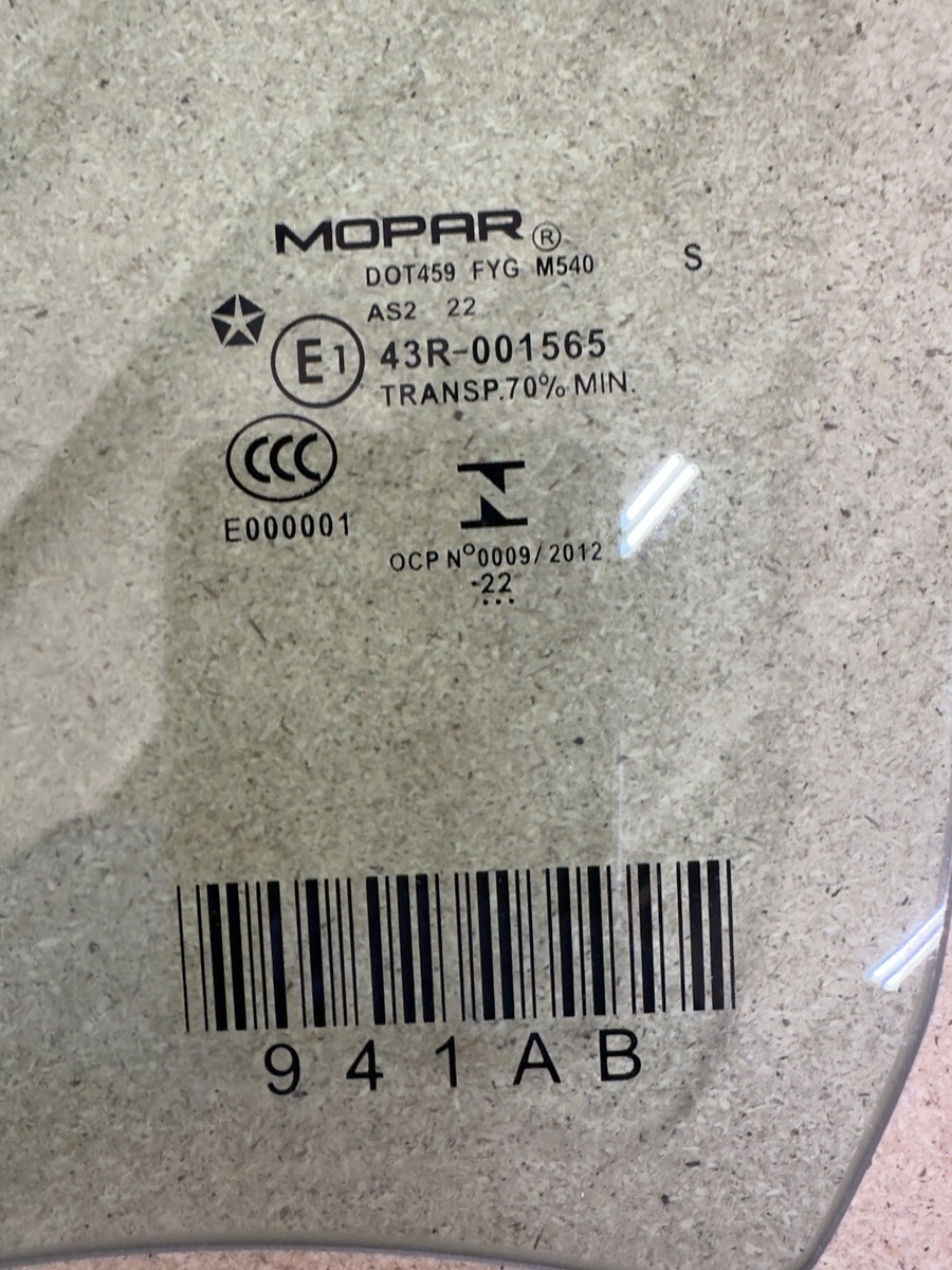 OEM 2016 Chrysler 200 LX Front Left Driver Door Window Glass Mopar