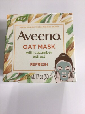 Aveeno Oat Mask With Cucumber Seeweed Extract Refresh 1.7 Oz(50 g)