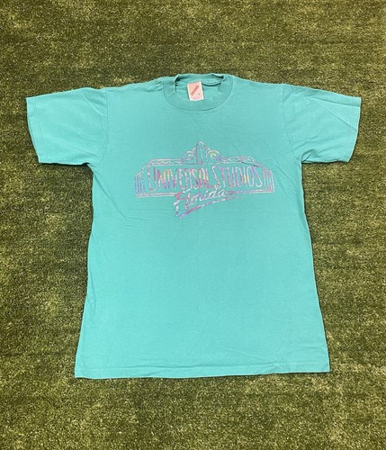 Vintage Universal Studios Spellout Jerzees Brand Tshirt Made In USA SMALL