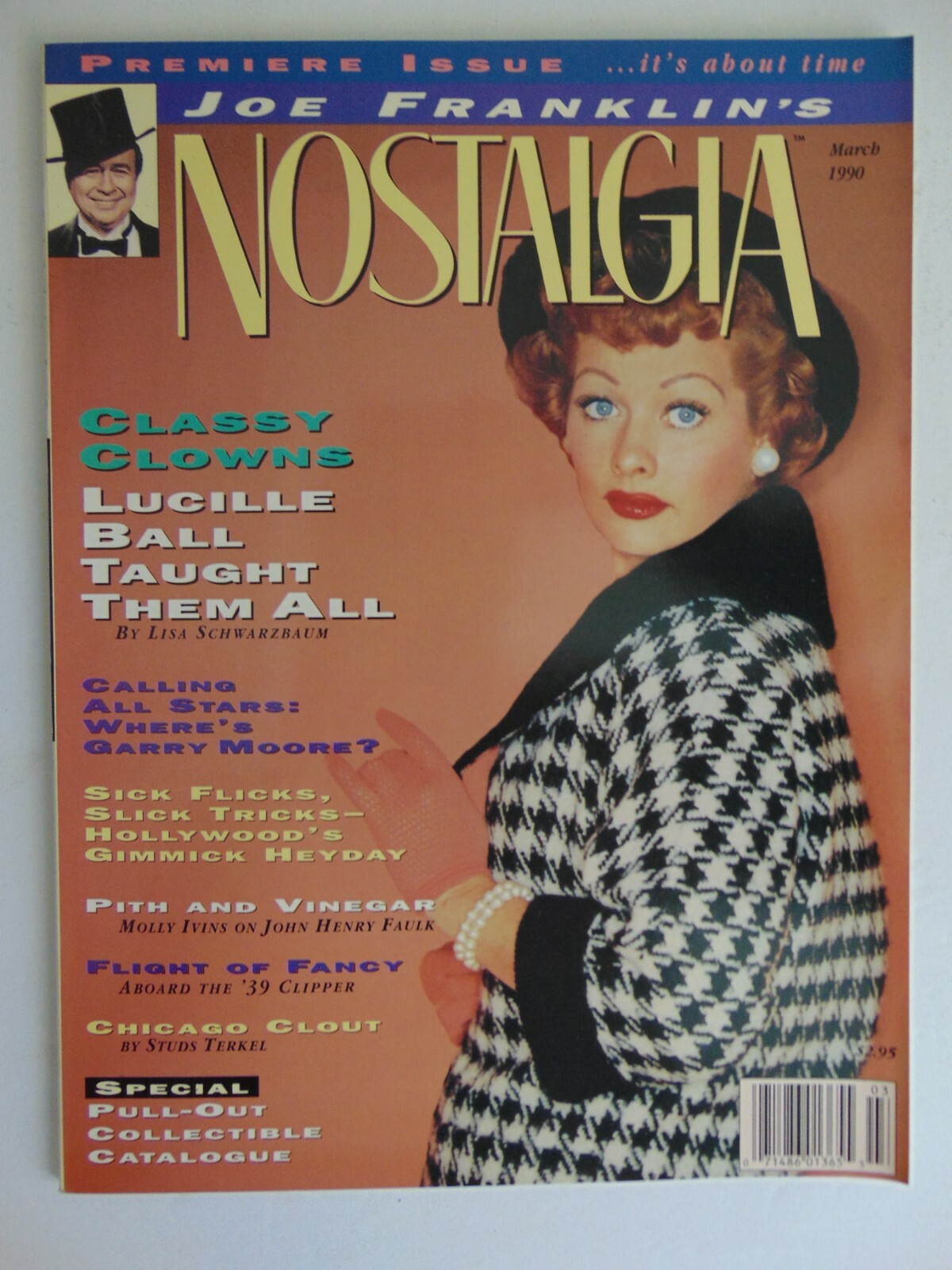 NOSTALGIA MAGAZINE March 1990 Lucille Ball