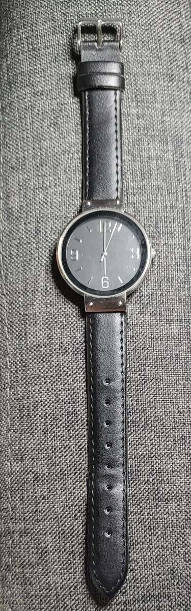 Collectible E. Gluck Corporation 78/1004 Wristwatch Y121E Black Leather Band Vintage E. Gluck Corp Ladies Quartz Watch 78/1004 Y121E New  main image 3