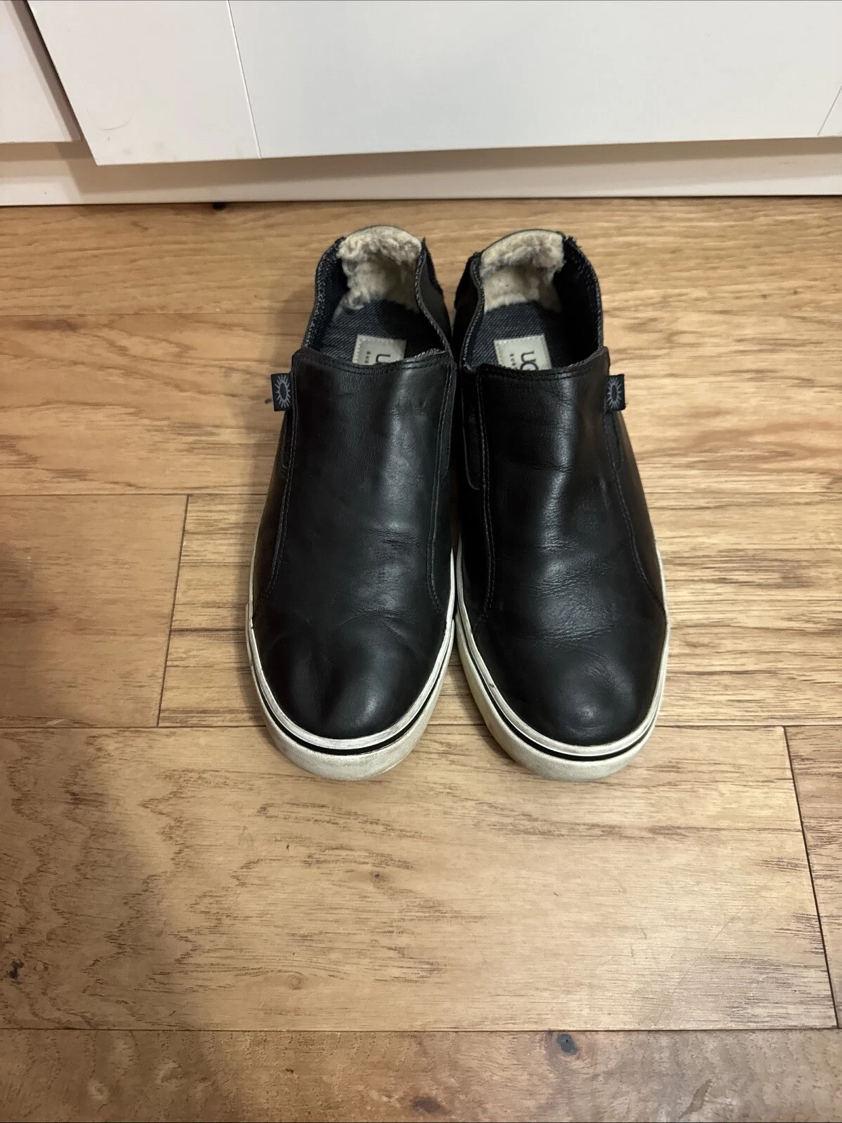 Sneakers Ugg S N 3110 slip on in pelle nera taglia 8 5