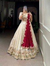 Launching New Vichitra Silk Lehenga Choli With Dupatta For Wedding  Function