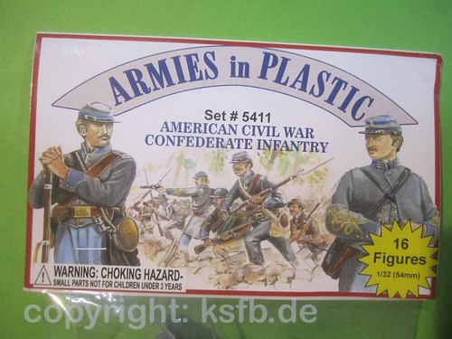 1/32 Armies in Plastic 5411 US Bürgerkrieg Südstaaten Soldaten Confederate army - Picture 2 of 4