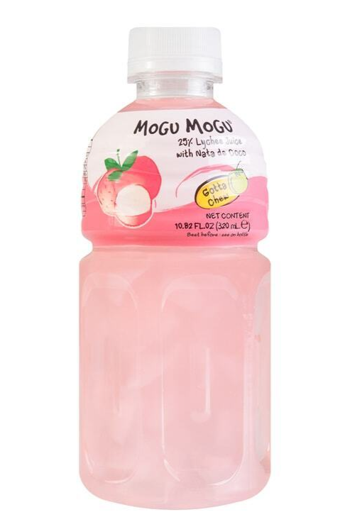 6 Pack) MOGU MOGU Lychee Drink with Chewy Nata de Coco Jelly