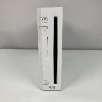 Nintendo Wii Console Only White RVL-001 GameCube Compatible No Cables Untested