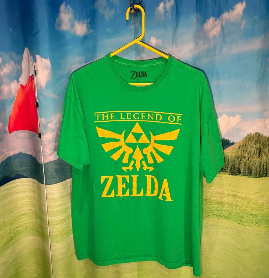 THE LEGEND OF ZELDA - Camiseta Hombre XL Manga Corta VERDE KELLY - NINTENDO Foto 4 de 4