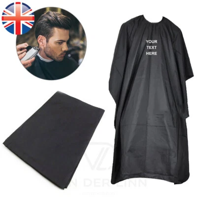 VAN DER LINN Personalisierte bestickte HAARSCHNITTSCHÜRZE Unisex professioneller Haarschnitt Salon