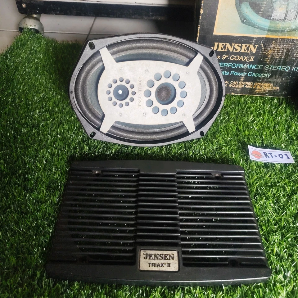 Vintage Jensen 6 x 9 Triaxia 2 Autoradio HIFI 3-Wege Lautsprecher Paar mit Gr... - Bild 2 von 4