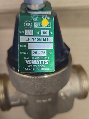 Watts 3/4 in. Brass MPT x FTP Pressure Reducing Valve-LFN45BM1-U
