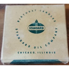 Vintage Standard Oil Company Birthday Candles + Master Craft Candles