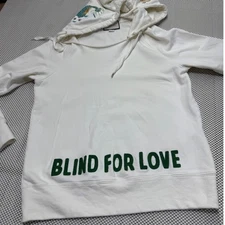 Gucci White Blind For Love Donald Duck Fish Embroidered Hoodie