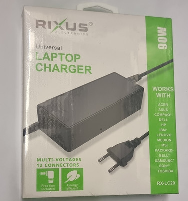 Universal Laptop Netzteil 90W Schwarz für Acer Asus Dell HP Lenovo Sony Toshiba