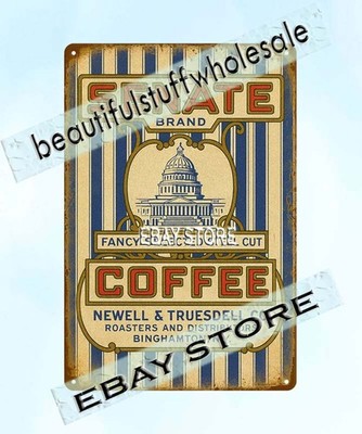 Senate Coffee Binghamton NY nostalgic beverage tin sign