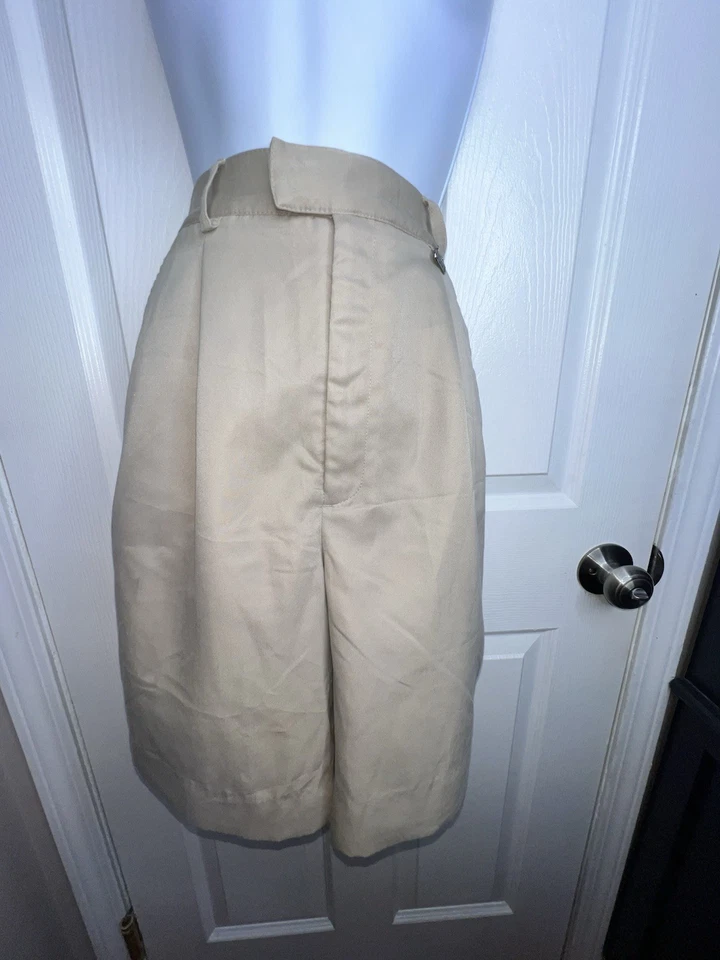 Женские плиссированные шорты из микрофибры хаки Callaway Golf By Nordstrom размер 8 США M - Изображение 3 из 4