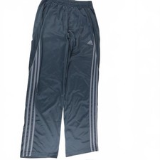 Adidas Dark Gray Track Pants with Side Stripes Boy's Large
