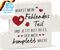 Craftique Liebe Jahrestag Geschenk FüR Ihn Sie, Baustein-Puzzle-Decoration, Paar