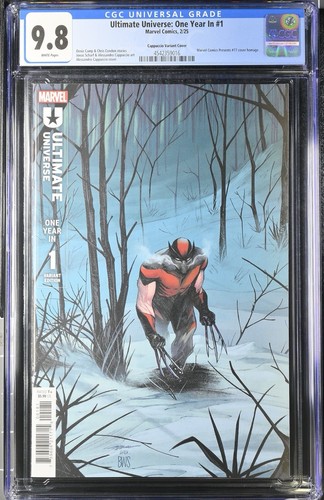 ULTIMATE UNIVERSE ONE YEAR IN #1 CAPPUCCIO WOLVERINE SPOILER VARIANTE 1° CGC 9.8 - Foto 1 di 2