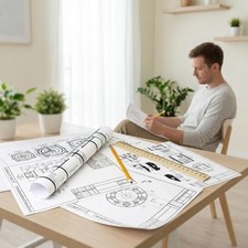 Technische Zeichnung Service &ndash; Handgezeichnete Konstruktionszeichnung auf