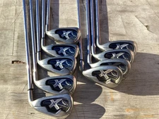 Callaway Men’s X-18 3-PW SW golf iron set steel uniflex right handed used