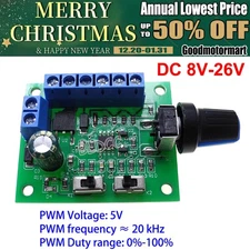 DC 12V/24V Brushless DC Motor Speed Regulator DC 8-26V BLDC PWM Speed Controller
