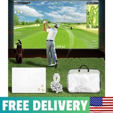 Golf Simulator Impact Screen, 4Mm Thick HD Golf Impact Screen for Indoor Outdoor