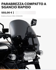 Parabrezza Harley Davidson Sportster S  Sgancio Rapido