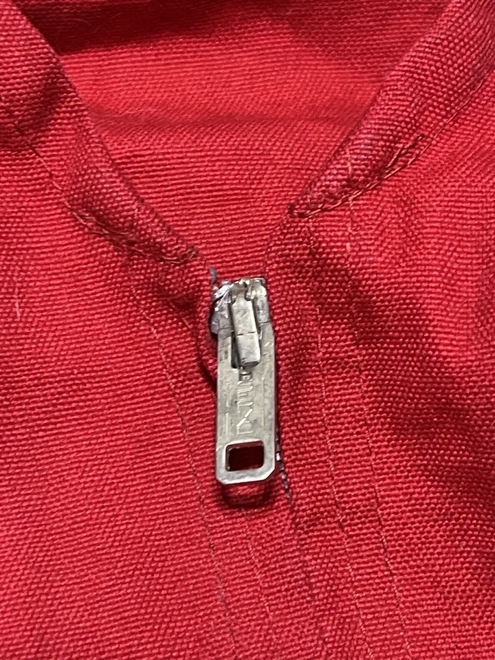 Vintage Saf-Bak Red Hunting Vest S Cotton Multi Pocket Game Bag USA 60s T37 - Image 4 of 4