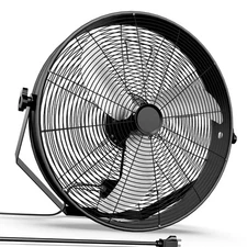 20 Inch High Velocity Wall Mount Fan with Rack Industrial Ventilation Fan