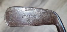 Antique Vintage Early Spalding Junior Hickory Wood Shaft Golf Club Putter