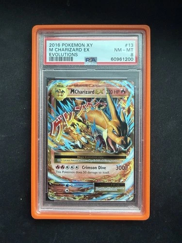 2016 Pokemon XY Evolutions M Charizard EX 13/108 Holo Ultra Rare PSA 8 NM-MT