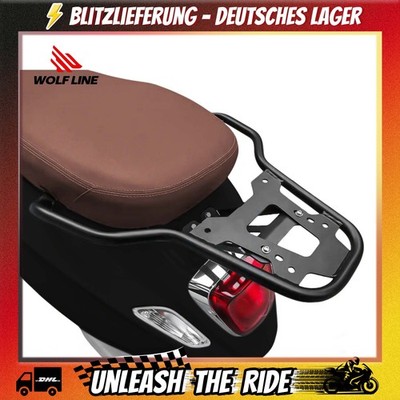 WOLFLINE Gepäckträger Für Vespa GTS 300 Heckträger Motorrad Halterung 2008-2022