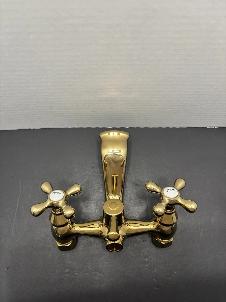 Kingston Brass Clawfoot Tub Faucet Without Hand Shower Polished Brass KS227PB - Image 4 of 4