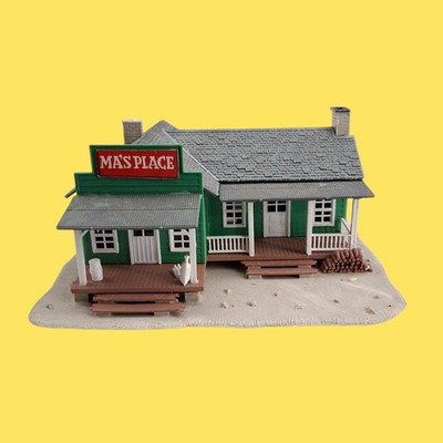 Ma's Place General Store HO Train Building West Germany Pola Quick Vintage