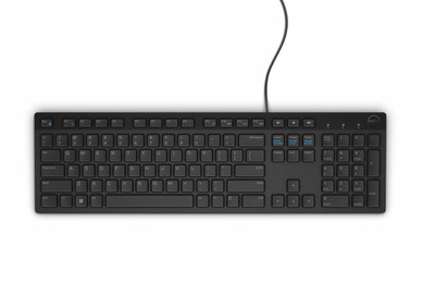 Dell USB Wired Keyboard KB216-BK-US For Office and Casual Black Brand New