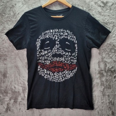 The Dark Knight Joker T-Shirt Men s M Black HAHA Graphic Batman DC