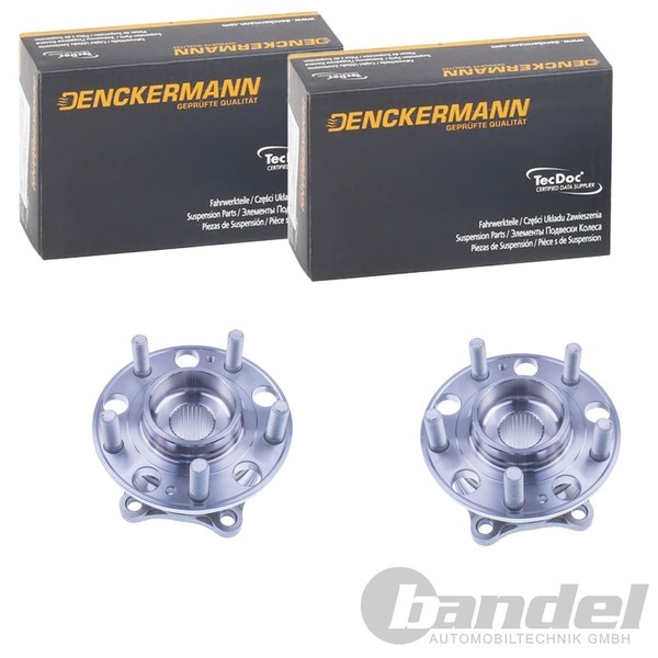 2X Denckermann RADLAGER-SATZ Passend FüR Hyundai Grand IX55 Santa KIA Sorento LI-image