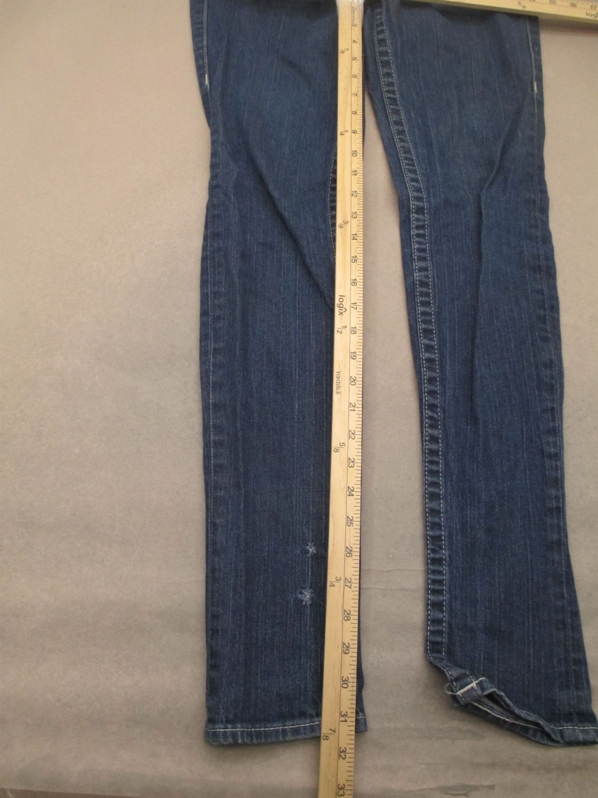 True Religion Size 28 Womens Blue Cotton Blend Sequine Pockets Casual Jeans 336 thumbnail 4