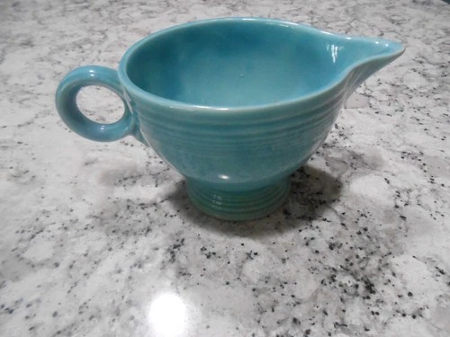 Vintage Fiesta Homer Laughlin Fiestaware Turquoise/Blue Creamer