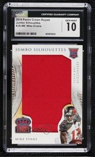2014 Crown Royale Jumbo Silhouettes Retail Holofoil 26/99 Mike Evans CGC 10 1b9