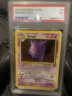 1999 POKEMON FOSSIL #5 GENGAR-HOLO PSA 7