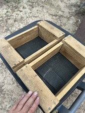 2 Vintage Ozark Crystal Mining Mini Lap Gold Panning Sluice Boxes